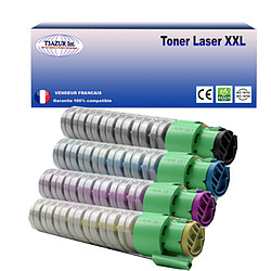 4 Toners compatibles avec Ricoh Aficio CL4000DN CL4000HDN Type 245 (Noir+Couleur) - T3AZUR