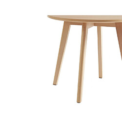 Vente-Unique Table enfant en MDF et hêtre - Coloris : Naturel - LOULOUNE pas cher