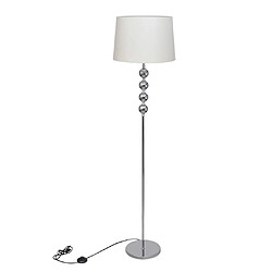 vidaXL Lampadaire avec support haut Décoration à 4 boules Blanc