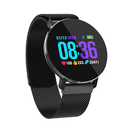 Chrono Montre connectée Femmes avec IP67 Pression artérielle,8 Modes de Sport, cardiofréquencemètre pour Android iOS-Noir1