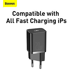 Avis Universal Noir PD 20W USB Type C Chargeur Charge rapide Charge rapide USBC Chargeur de téléphone mural 1211 Pro X Xiaomi Samsung