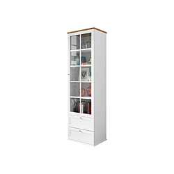 Acheter Bestmobilier Francesco - vitrine - bois et blanc - 201 cm