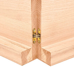 Acheter vidaXL Étagère murale 120x30x(2-6) cm bois de chêne massif non traité