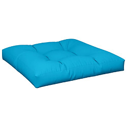 Avis vidaXL Coussins de palette lot de 2 bleu tissu