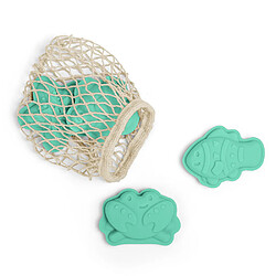 Acheter Bigjigs Toys 4 Moules à Sable en Silicone Turquoise