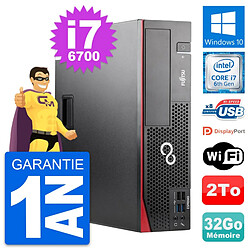 PC Fujitsu Esprimo D556 DT Intel i7-6700 RAM 32Go Disque Dur 2To Windows 10 Wifi - Occasion