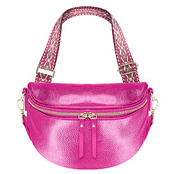 Gallantry Sac Banane Bandoulière Motif Géometrique Fuchsia