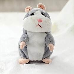 Universal Parler hamster - Parler voix répétition peluche électrique (gris 16 cm)