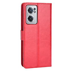 Acheter Htdmobiles Housse pour OnePlus Nord CE 2 5G - etui coque pochette portefeuille + film ecran - ROUGE