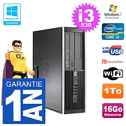 PC HP Compaq 8100 SFF i3-530 RAM 16Go Disque 1To Graveur DVD Wifi W7 - Occasion