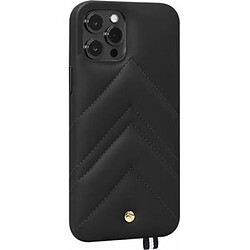 ARTEFAKT Coque pour iPhone 12 / 12 Pro en Cuir Louvre Noir