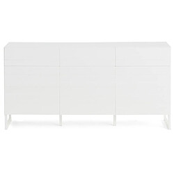 Bestmobilier Sofia - buffet bas - blanc mat - 165 cm