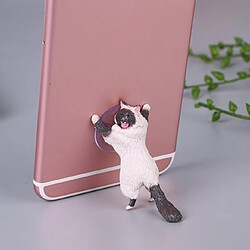 Wewoo Support à smartphone pour chat mignon60 PCS Sucker Design Blanc 02