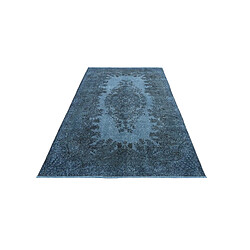 Vidal Tapis de laine 279x155 Bleu Ultra Vintage