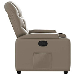 Avis vidaXL Fauteuil inclinable Cappuccino Similicuir