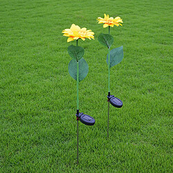 Décoratif Outddoor Solaire Puissance LED Simulation de Tournesol Lumière Jardin Paysage Participation Lampe Décor pour Patio Pelouse Cour Cour Cour