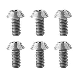 Avis 6 pcs m5 x 14mm velo titane ti disque boulons de rotor de frein monter vis argent