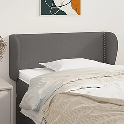 Maison Chic Tête de lit moderne avec oreilles pour chambre - Décoration de lit Gris 83x23x78/88 cm Similicuir -MN82377