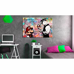 Paris Prix Tableau Imprimé Banksy - Colourful Brick 60 x 90 cm