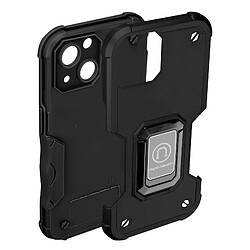 Avizar Coque iPhone 14 Antichoc Hybride avec Anneau Support Magnétique Noir