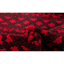 Vidal Tapis de laine 188x103 rouge Afghan pas cher