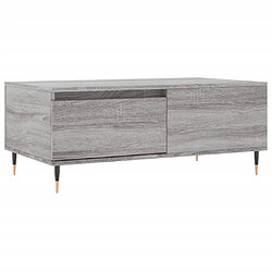 Maison Chic Table basse,Table Console Table d'appoint, Table pour salon Sonoma gris 90x50x36,5 cm Bois d'ingénierie -MN83148