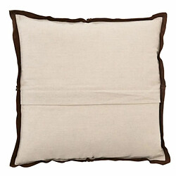 Paris Prix Coussin Déco en Cuir Reklan 45x45cm Marron