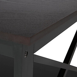 Beliani Table basse MDF Noir FOSTER pas cher