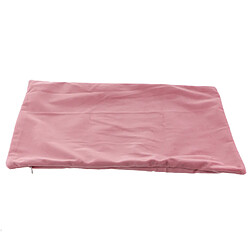 Housse de coussin taie d'oreiller en velours de couleur unie douce rose