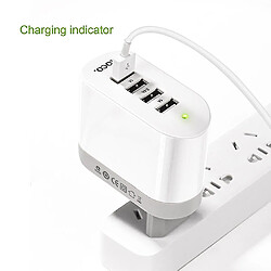 Universal HOCO C19 portable 5V 1A / 2.4A quatre ports USB Charger à 90 degrés