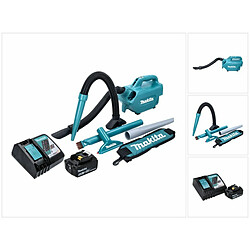 Makita DCL 184 RT1 Aspirateur sans fil 18V - 54 mbar - 0,5 l + 1x Batterie 5,0 Ah + Chargeur