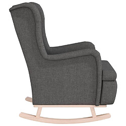 Avis vidaXL Fauteuil à Bascule - Gris foncé