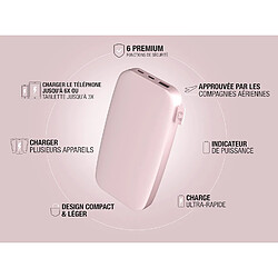 SANAG Powerbank 18000 Mah - Usb-C In & Out - Batterie Externe - Chargement Rapide - 6 Fonctions De Sécurité - Design Compact (Smokey Pink)