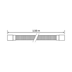 Acheter Somatherm For You Tuyau de vidange av crosse amovible pour évacuation machine à laver - 1,5 mètres