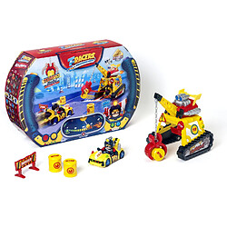 Ensemble T-Racers S Figurine Turbo Crane véhicule et grue