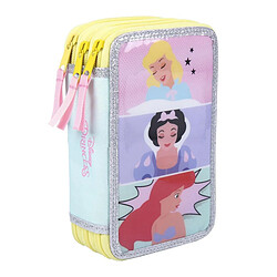 Trousse Scolaire avec Accessoires Princesses Disney 43 Pièces Rose (12,5 x 6,5 x 19,5 cm) pas cher