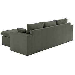 Avis Lisa Design Calgary - canapé d'angle déhoussable et modulable 3 places + 1 pouf en velours