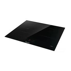 Avis Table de cuisson induction 60cm 4 feux 7200w noir - HI6421BSC - HISENSE