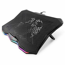 Base de refroidissement Deep Gaming Rbw-17 Rgb pour ordinateurs portables jusqu'à 17,3"