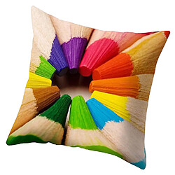 Avis Couvertures De Coussin Colorées De Décor De Lit Doux De Taie D'oreiller De Jet Carré E