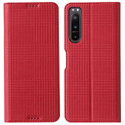 Etui en PU + TPU VILI avec support et porte-carte pour votre Sony Xperia 5 IV 5G - rouge