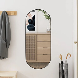 Maison Chic Miroir mural | Miroir Décoration pour Maison Salle de Bain 30x70 cm Verre Ovale -GKD93837