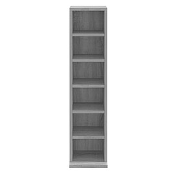 Acheter vidaXL Armoire à CD Sonoma gris 21x20x88 cm Bois d'ingénierie