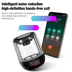 Universal Haut-parleur Bluetooth lumineux de remplacement haut-parleur Bluetooth Portable LED Light Stéréo Ultra Low Speaker Touch Control Couleur | Haut-parleur Portable (Noir) pas cher