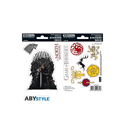 Abystyle Game Of Thrones - 2 planches Stickers Stark Sigils 16x11cm