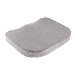 Coussin de coussin de siège en mousse à mémoire de confort avec couvercle à glissière amovible gris pas cher