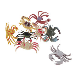 Le modèle animal d'insecte en plastique simule le crabe 8pcs de jouets pas cher