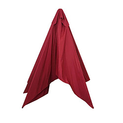 Mendler Toîle de remplacement pour Parasol Florida, 3x4m, polyester 6kg ~ rouge-bordeaux