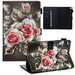 Etui en PU impression fleur pour votre Samsung Galaxy Tab A 8.0 LTE (2019) SM-T290/SM-T295