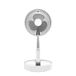 Universal Ventilateur portatif refroidissant télescopique, pliant et portable trois appareils de climatisation à batterie de 7200 mAh, ventilateur USB | ventilateur (blanc)